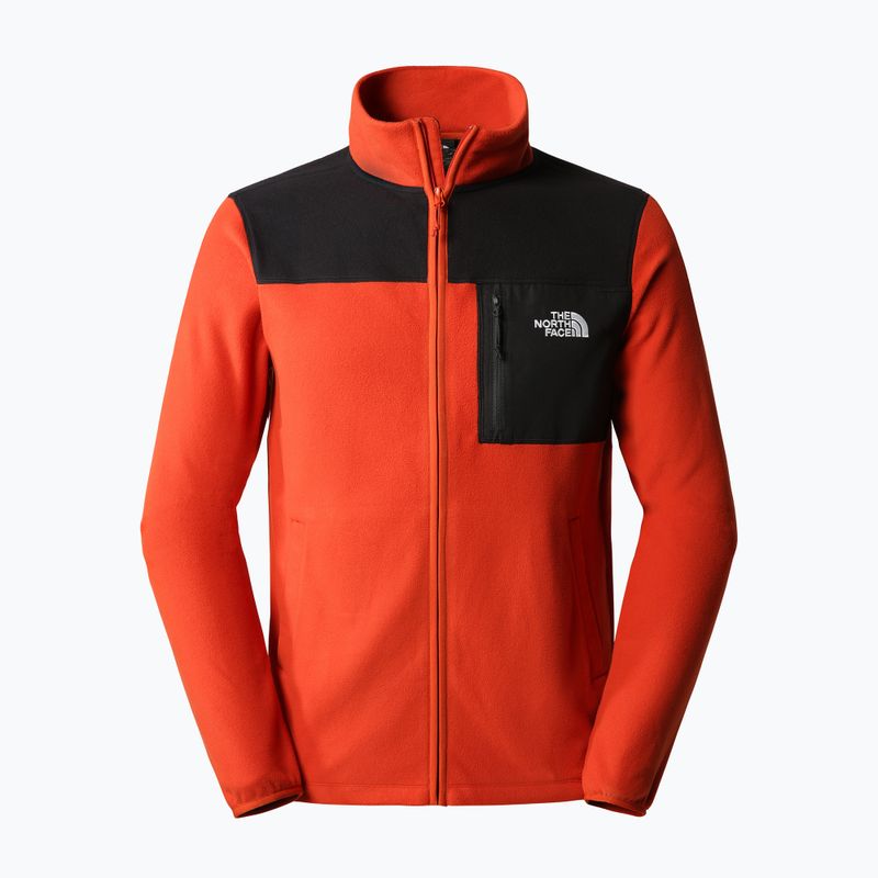 Férfi trekking pulóver The North Face Homesafe Full Zip Fleece barna és fekete NF0A55HLSV61