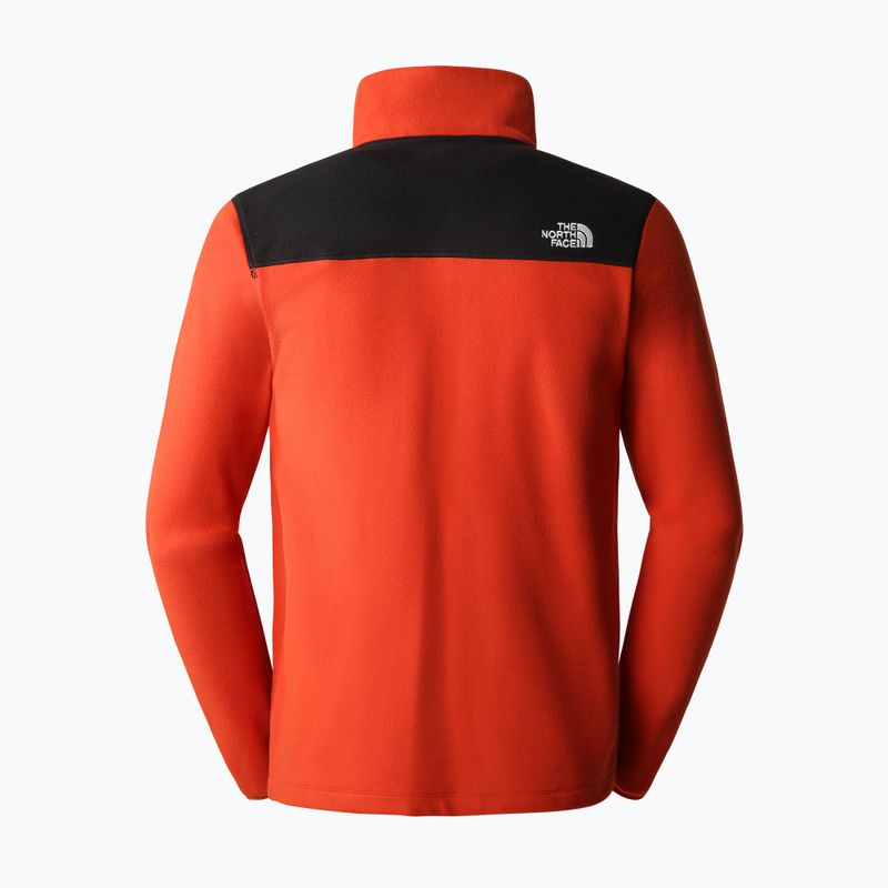 Férfi trekking pulóver The North Face Homesafe Full Zip Fleece barna és fekete NF0A55HLSV61 2