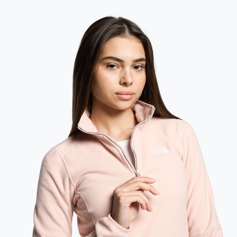 Női fleece pulóver The North Face 100 Glacier 1/4 Zip rózsaszín NF0A5IHNLK61 3