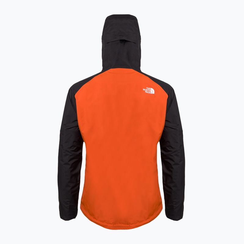 Férfi esőkabát The North Face Stratos fekete-narancs-piros NF00CMH9IMV1 2