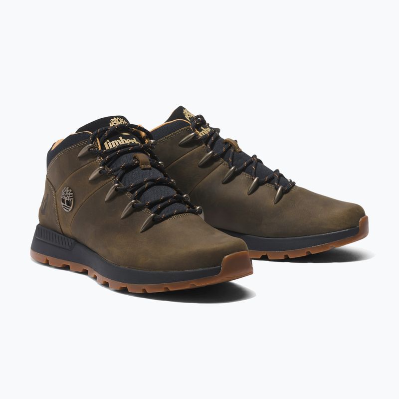 Férfi Timberland Sprint Trekker Mid olívazöld teljes szemcsés trekking csizma 9