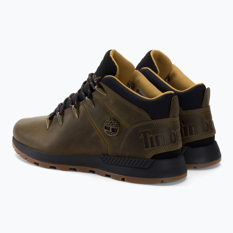 Férfi Timberland Sprint Trekker Mid olívazöld teljes szemcsés trekking csizma 3