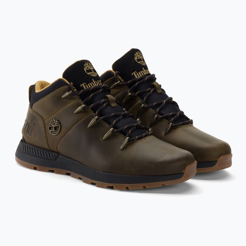 Férfi Timberland Sprint Trekker Mid olívazöld teljes szemcsés trekking csizma 4