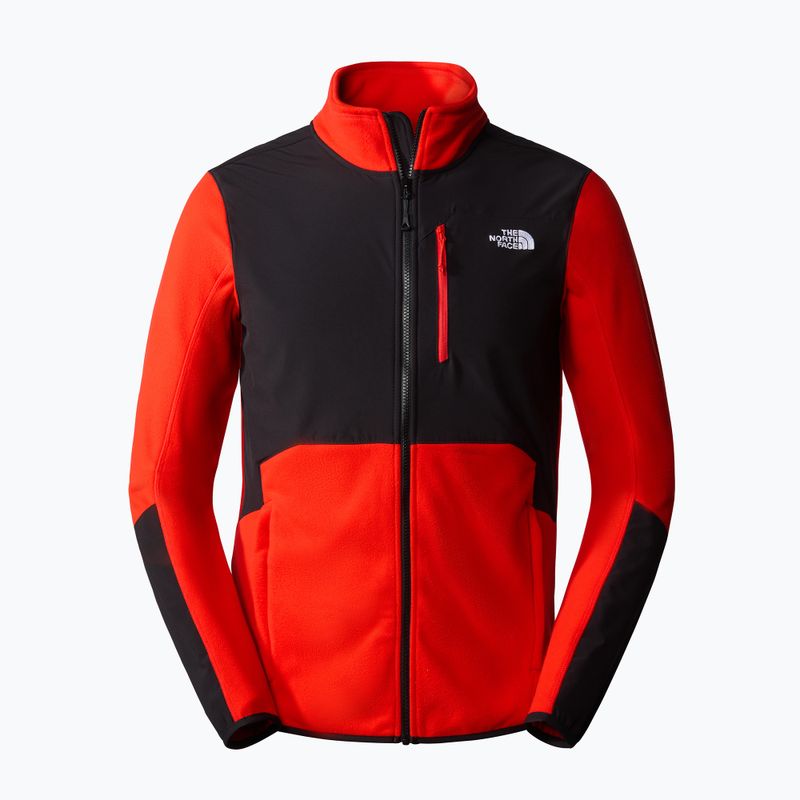 Férfi trekking pulóver The North Face Glacier Pro FZ piros NF0A5IHSWU51