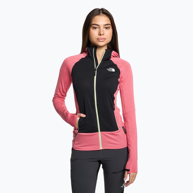 Női fleece pulóver The North Face Bolt Polartec Hoodie fekete és rózsaszín NF0A825JWV51