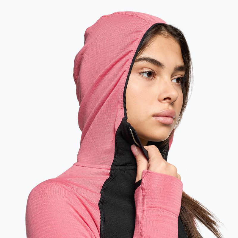 Női fleece pulóver The North Face Bolt Polartec Hoodie fekete és rózsaszín NF0A825JWV51 4
