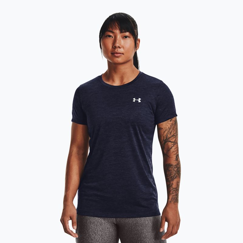 Under Armour Tech SSC női edzőpóló midnight navy/kadét/metál ezüst