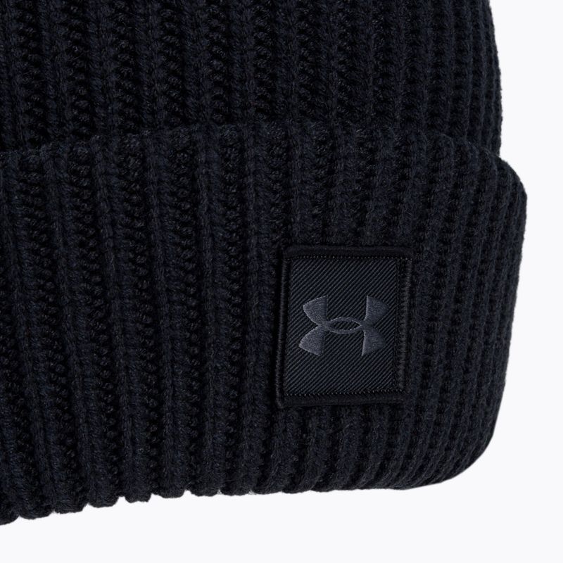 Under Armour férfi téli sapka Ua Halftime Ribbed fekete 1373092 3