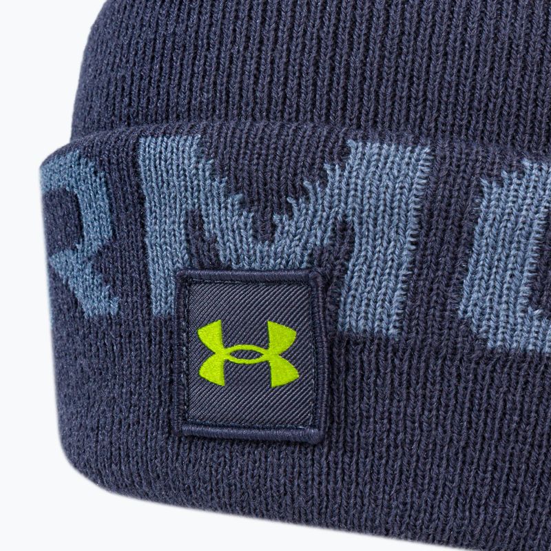 Under Armour férfi téli sapka Ua Halftime Fleece Pom navy blue 1373093 3