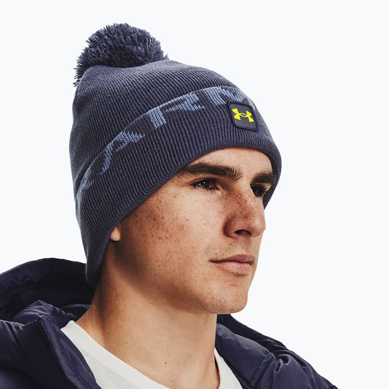 Under Armour férfi téli sapka Ua Halftime Fleece Pom navy blue 1373093 6
