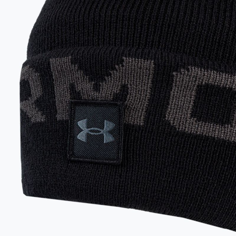 Under Armour férfi téli sapka Ua Halftime Fleece Pom fekete 1373093 3