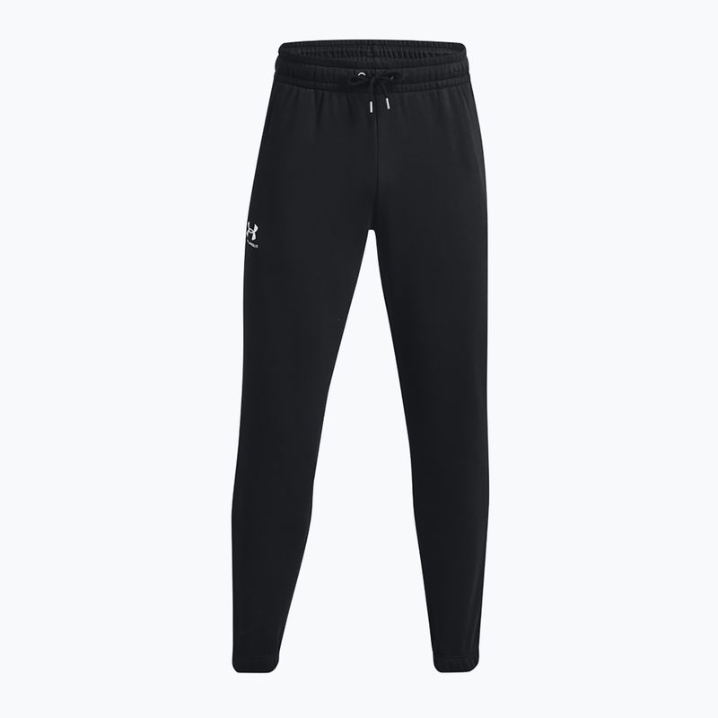 férfi edzőnadrág Under Armour Essential Fleece Joggers black/white 5