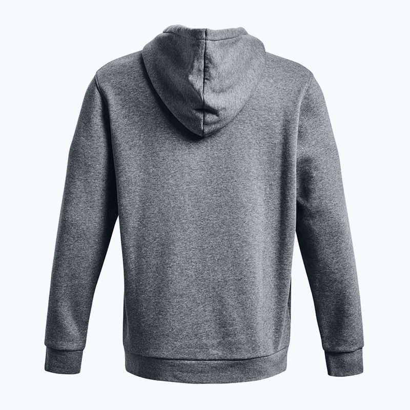 Férfi melegítőfelső Under Armour Essential Fleece Hoodie pitch gray medium heather/white 6