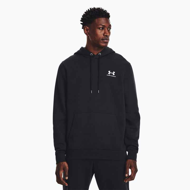 Férfi melegítőfelső Under Armour Essential Fleece Hoodie black/white