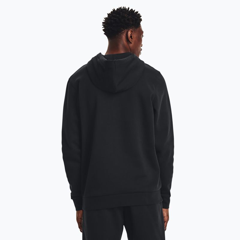 Férfi melegítőfelső Under Armour Essential Fleece Hoodie black/white 3