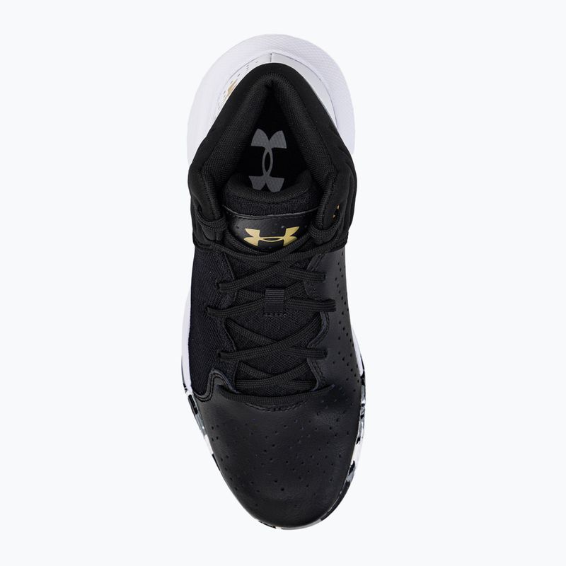Under Armour Jet '21 fekete-fehér gyerek kosárlabda cipő 3024260-006 6