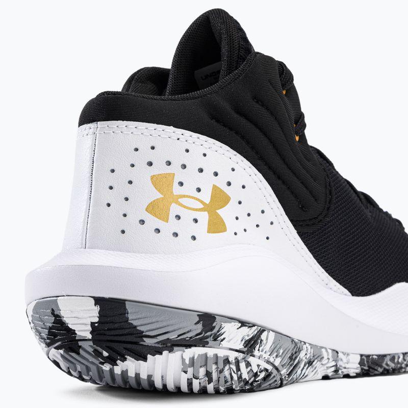Under Armour Jet '21 fekete-fehér gyerek kosárlabda cipő 3024260-006 8