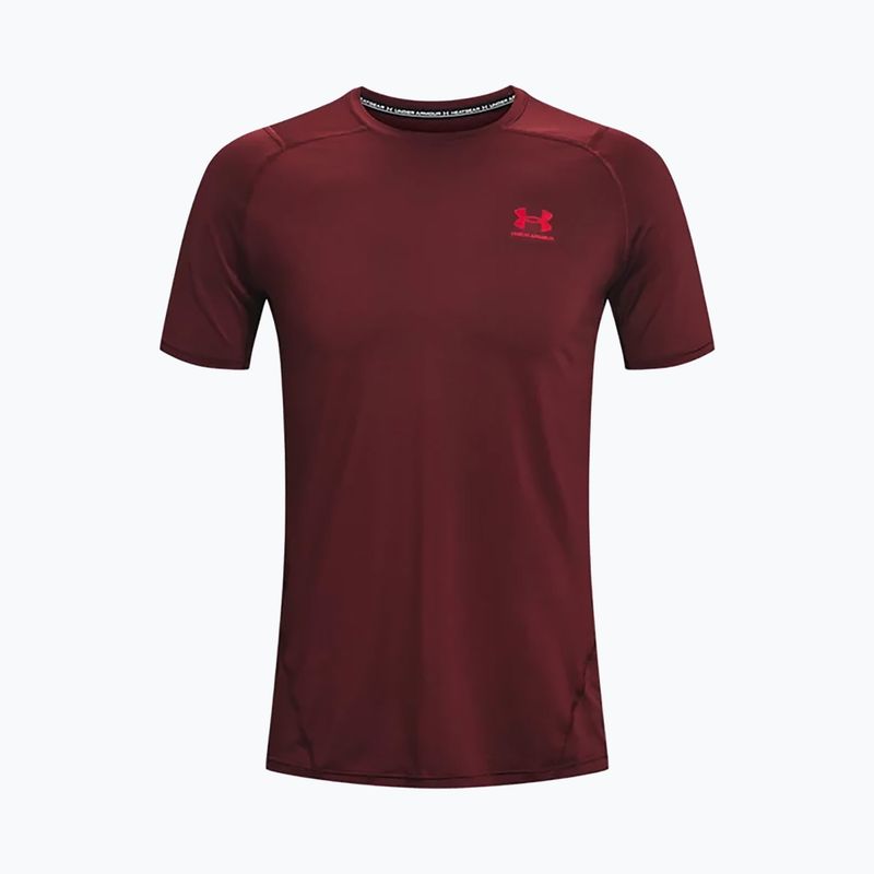 Férfi Under Armour HeatGear Armour Fitted edzőpóló bordó 1361683