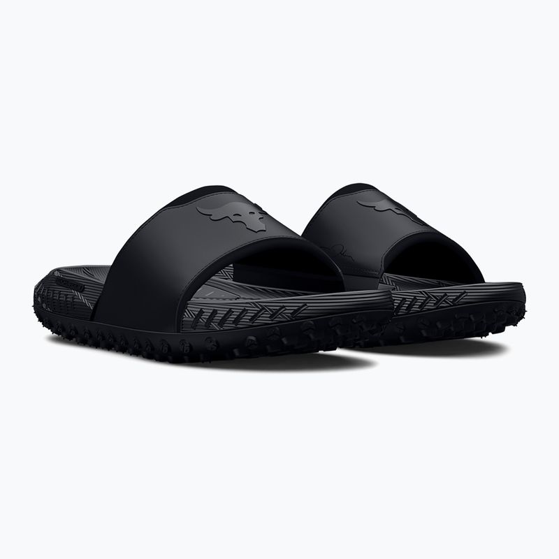 Papucsok Under Armour Rock 3 black/white clay 3