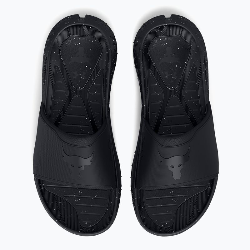 Papucsok Under Armour Rock 3 black/white clay 4