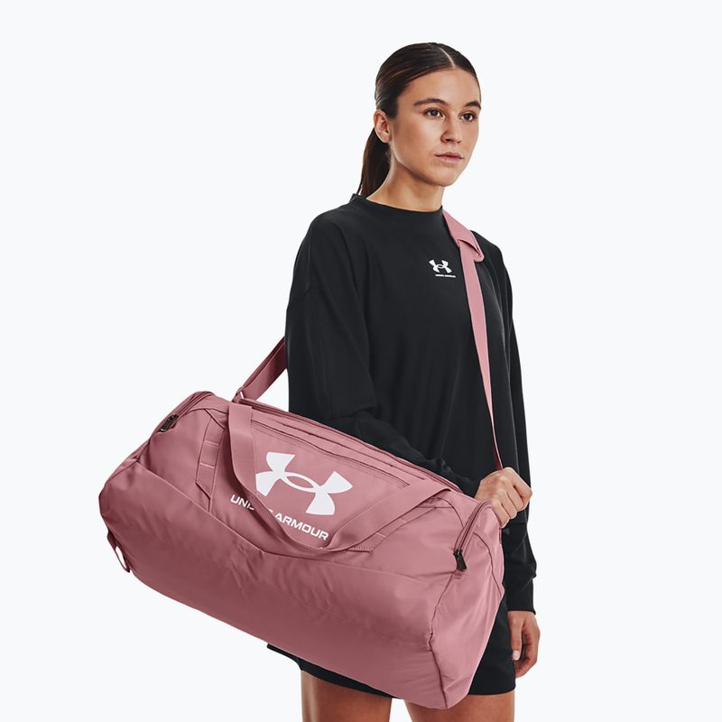 Under Armour Undeniable 5.0 Duffle S 40 l rózsaszín elixír/fehér utazótáska 8