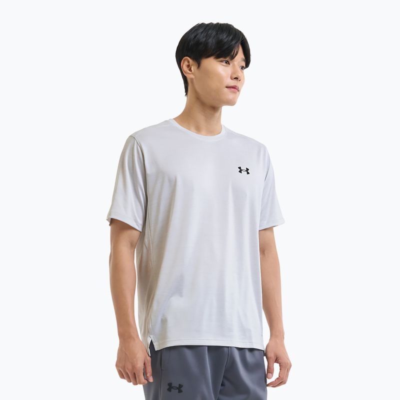 Férfi edzőpóló Under Armour Tech Vent distant white/black 4