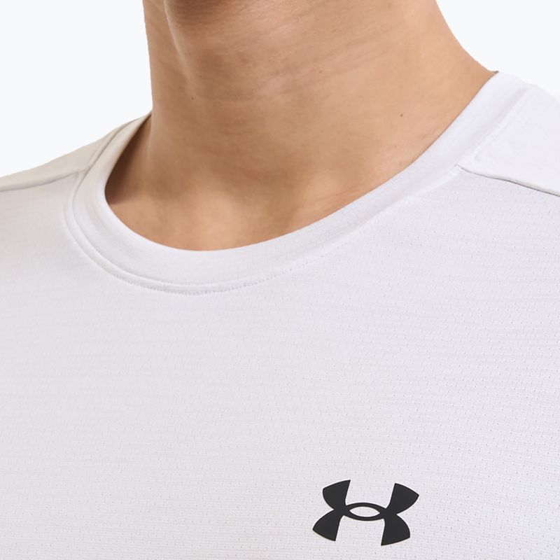Férfi edzőpóló Under Armour Tech Vent distant white/black 5