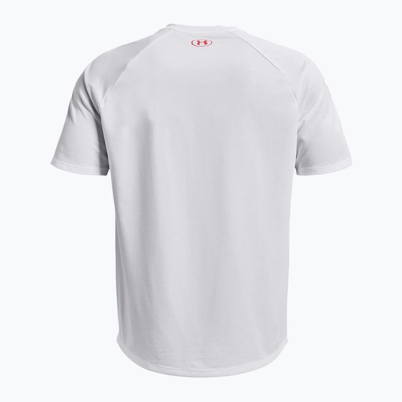 Under Armour Tech Fade férfi edzőpóló piros-fehér 1377053 4