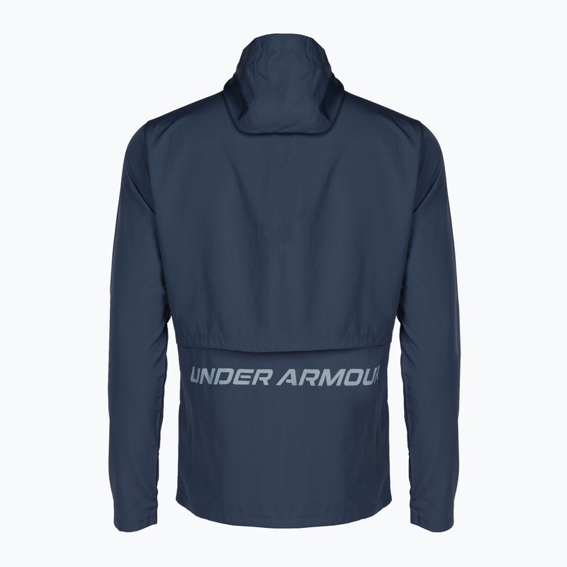 Férfi Under Armour Storm Run kapucnis kék futódzseki 1376795 2