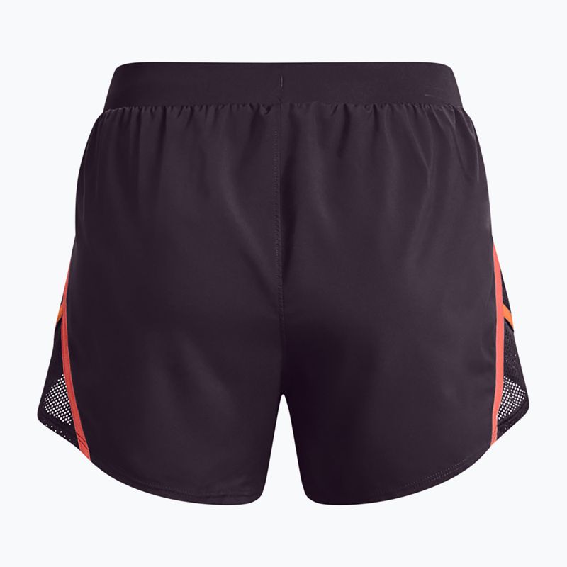 Under Armour Fly By 2.0 női futónadrág lila és narancssárga 1350196-541 5