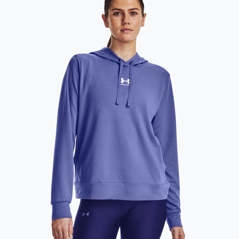 Under Armour női edzőpulóver Rival Terry Hoodie kék 1369855