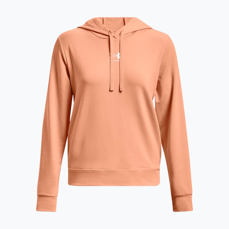 Under Armour női edzőpulóver Rival Terry Hoodie narancssárga 1369855 2