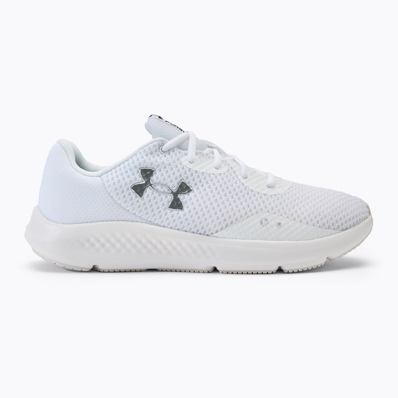 Under Armour Charged Pursuit 3 fehér/fehér/metál ezüst férfi futócipő 2