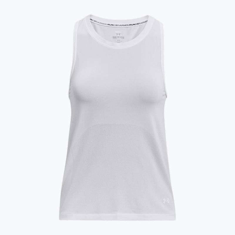 Női Under Armour Seamless Stride Singlet futópóló fehér 1375697 4