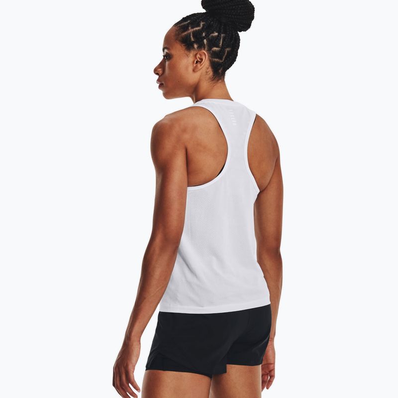 Női Under Armour Seamless Stride Singlet futópóló fehér 1375697 2