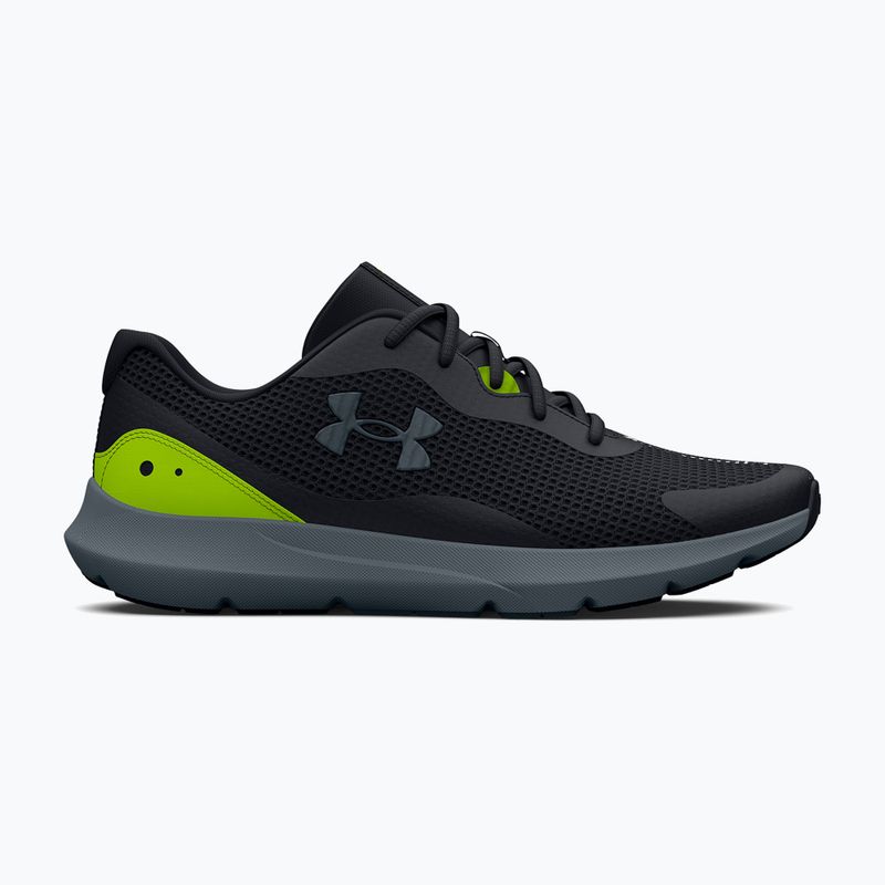 Under Armour Surge 3 férfi futócipő fekete-zöld 3024883 10