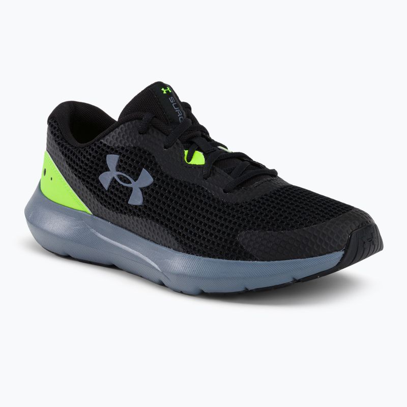 Under Armour Surge 3 férfi futócipő fekete-zöld 3024883