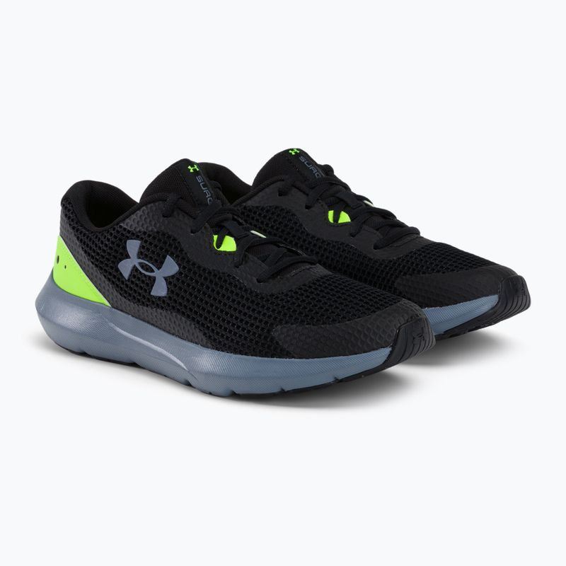 Under Armour Surge 3 férfi futócipő fekete-zöld 3024883 4