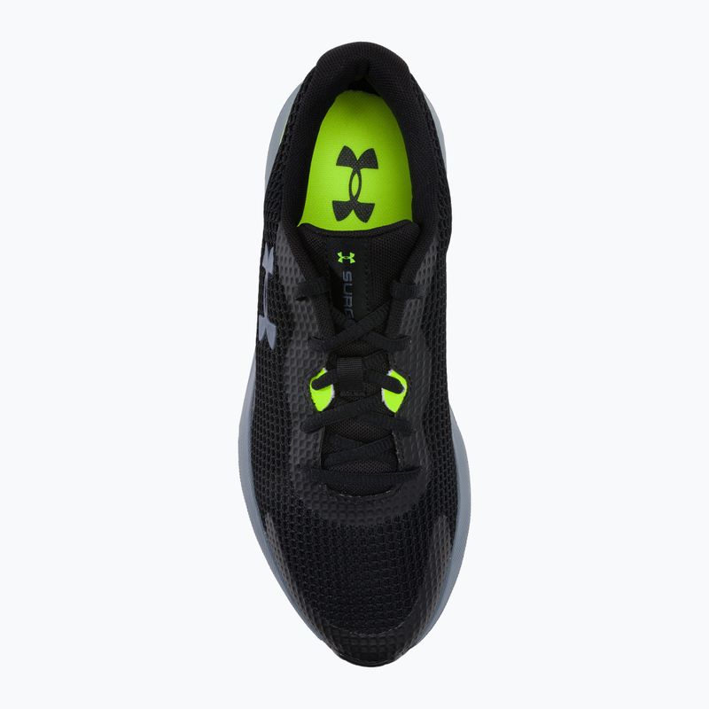 Under Armour Surge 3 férfi futócipő fekete-zöld 3024883 6