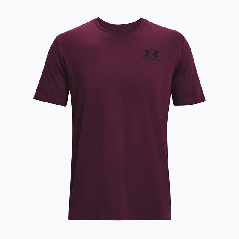 Férfi Under Armour Sportstyle bal mellkas póló lila kő/fekete 5