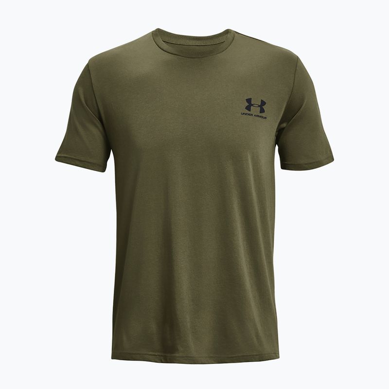 Férfi Under Armour Sportstyle bal mellkasi póló tengeri zöld/fekete 4