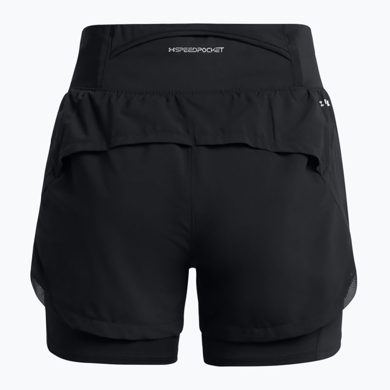 Női futónadrág Under Armour Launch Pro 2IN1 black / black / reflective 7
