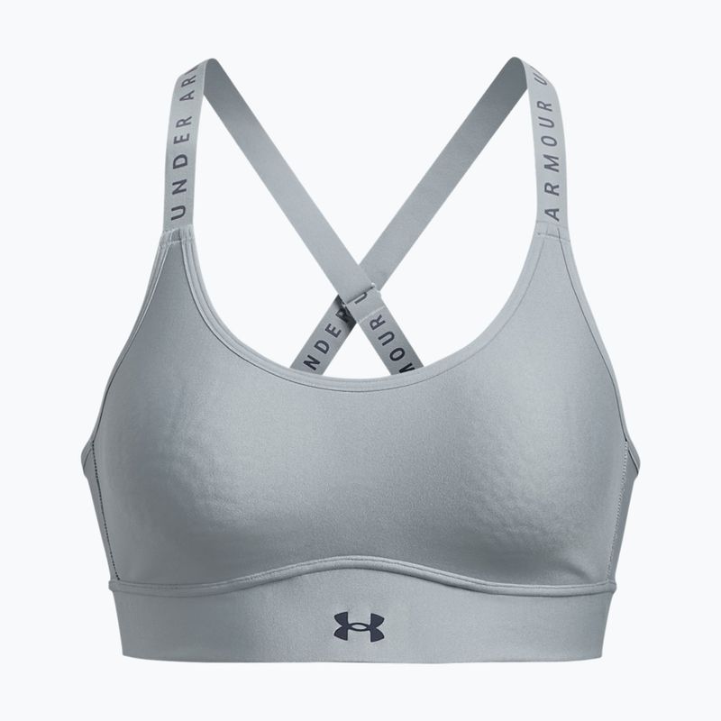 Under Armour Infinity Covered Mid szürke fitness melltartó 1363353-465