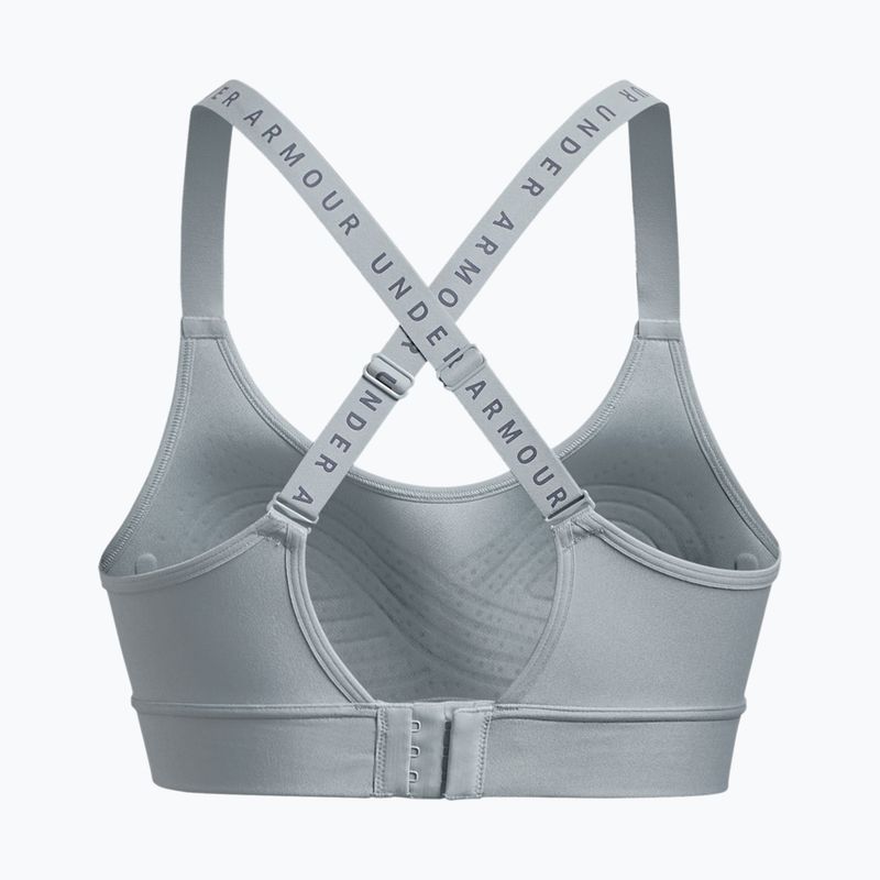 Under Armour Infinity Covered Mid szürke fitness melltartó 1363353-465 2