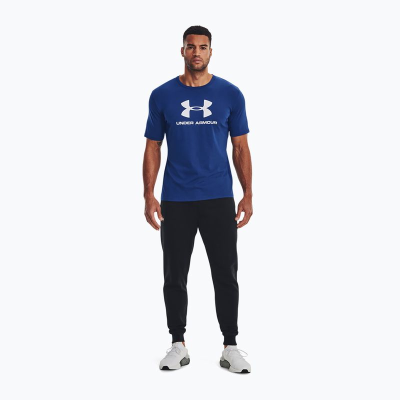 Férfi Under Armour Sportstyle Logo SS edzőpóló kék 1329590-471 2