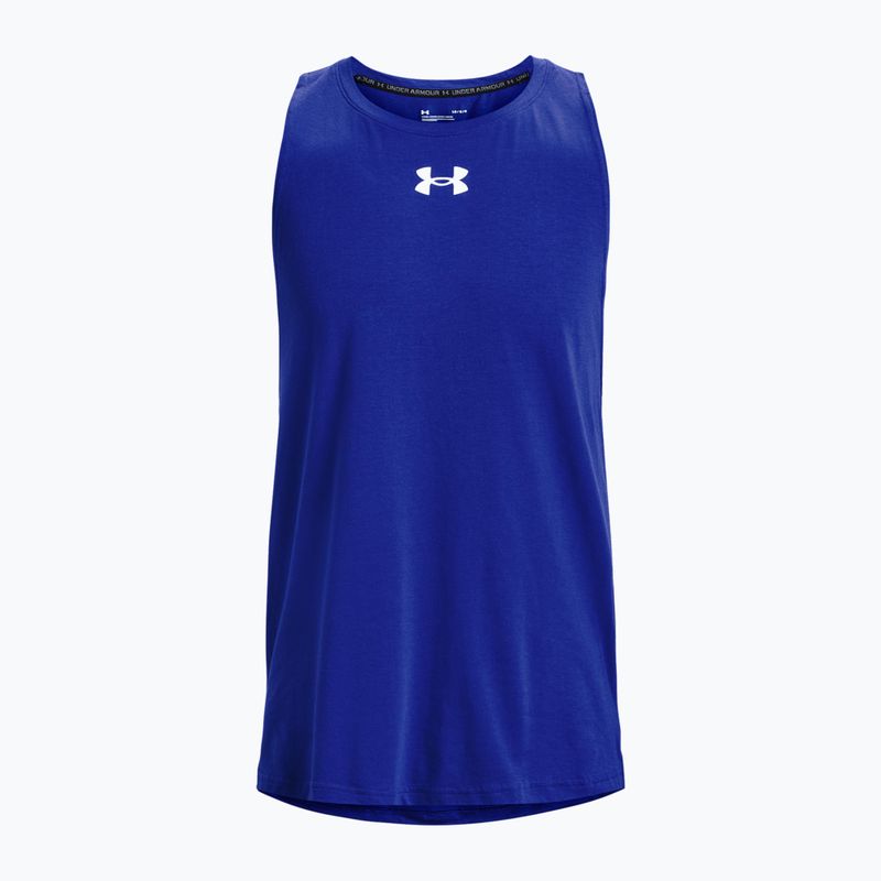 Under Armour Baseline Cotton Tank férfi kosárlabdapóló kék 1361901 3