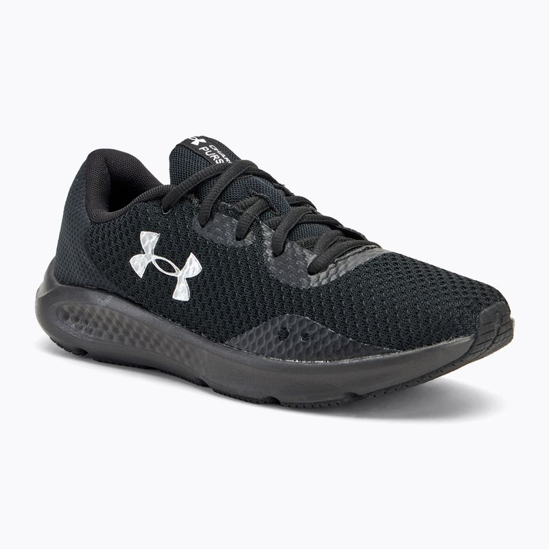 Under Armour Charged Pursuit 3 női futócipő fekete/fekete/metál ezüst