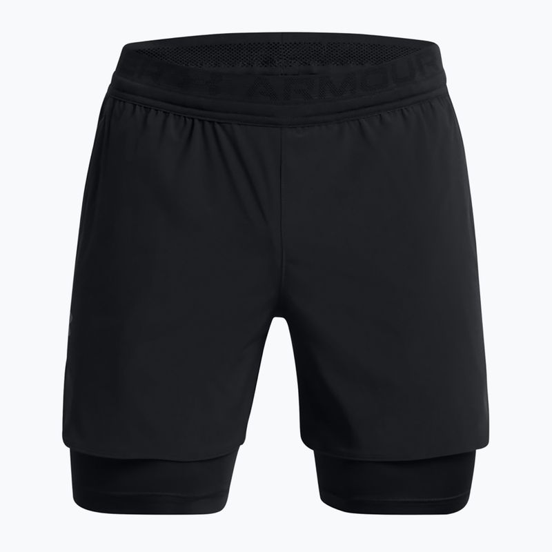 férfi rövidnadrág  Under Armour Peak Woven 2in1 black/black 6