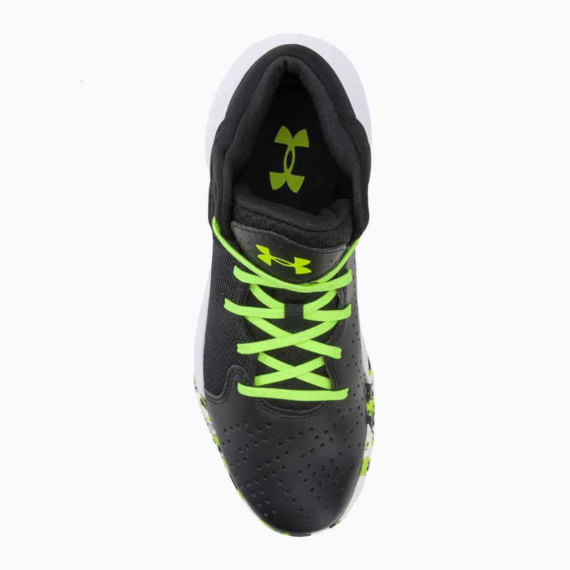 Under Armour GS Jet '21 gyermek kosárlabda cipő fekete-zöld 3024794 6