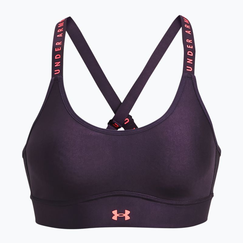 Under Armour Infinity Covered Mid lila fitness melltartó 1363353-541 3